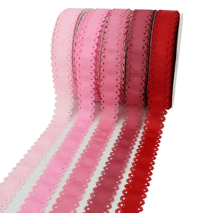 Cinta de hilo de encaje de Color sólido ahuecada con accesorios de lazo hechos a mano DIY cinta de correas - Product Image 2