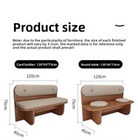 Ensemble table et chaises SEM moderne et minimaliste en PVC personnalisable, mobilier de restaurant, modèle SEM-295 pour salon de thé et pâtisserie