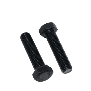Vis à tête hexagonale à filetage complet en acier au carbone à haute résistance, grade 8.8, norme GB/T <span class=keywords><strong>5783</strong></span>, oxyde noir, M5M6M8M10M12M14M16 - Product Image 3