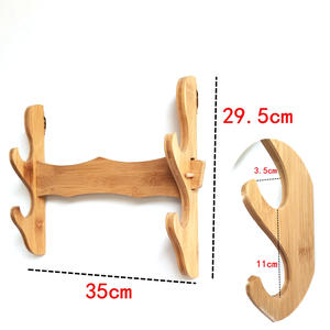 Présentoir <span class=keywords><strong>mural</strong></span> à plusieurs étages en bois bambou <span class=keywords><strong>Katana</strong></span>, <span class=keywords><strong>porte</strong></span>-épée, vente en gros - Product Image 5