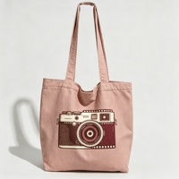 Sac fourre-tout en toile imprimé appareil photo vintage personnalisé, réutilisable, pour l'école, le sport, les activités quotidiennes des étudiants et les activités de plein air