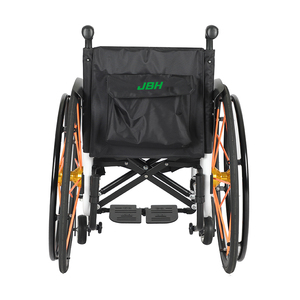 Fauteuil roulant pliable manuel haute résistance en carbone, certifié <span class=keywords><strong>CE</strong></span>, siège arrière pour le sport