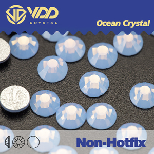 VDD <span class=keywords><strong>045</strong></span> Blauer Opal SS3-SS30 Glas Nicht Hotfix Strass Kristall Flatback Steine Strass Für DIY Nail Art Dekorationen - Product Image 2