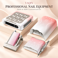 Kit de machine à manucure électrique série Papillon Rose, lampe haute puissance, ponceuse à ongles sans balais rechargeable, lime électrique et perceuse à ongles