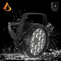 Luz LED Par Profesional AICPOSE con Control DMX, Resistente al Agua, 18 Piezas de 18W, Color Completo, para Escenarios y Fiestas