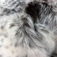 Tissu en fausse fourrure Toca 100 % polyester à poils longs, imprimé motif café, vente en gros pour manteaux et vêtements d'hiver