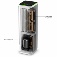 Climatiseur portable 14000 BTU, chauffage et refroidissement, Plug & Play, sans unité extérieure, télécommande pour la maison, l'hôtel, le bureau