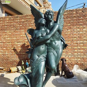 Statue exquise en bronze <span class=keywords><strong>de</strong></span> Cupidon et Psyché, figurine classique <span class=keywords><strong>de</strong></span> la mythologie grecque, œuvre d'art pour la décoration <span class=keywords><strong>de</strong></span> villas <span class=keywords><strong>de</strong></span> luxe - Product Image 5
