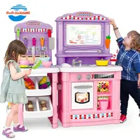 En çok satan popüler plastik çocuk mutfak oyun seti oyuncak kızlar için