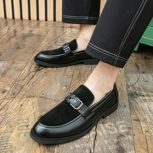 Mocasines de Vestir de PU para Hombre, Talla Grande, Sin Cordones, Sólidos, Cómodos, Acolchados, Transpirables, Ligeros, para Negocios, Bodas, Otoño - Product Image 4