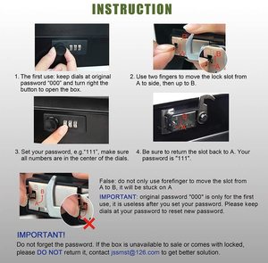 Caja de Seguridad para Dinero en Efectivo con Clip y Cerradura de Llave de Metal Integrada Personalizada de 300*240*90MM - Product Image 6