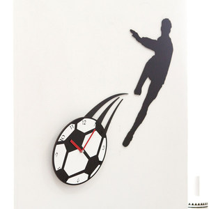 Creative Soccer <b>Wall</b> <b>Clock</b> Irregular Shape <b>Silent</b> Quartz Movement For Bedroom Living Room - Product Image 1