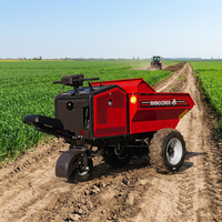 Brouette motorisée Rhinoceros KST700 700 kg avec siège, moteur essence Loncin, mini-dumper à démarrage électrique