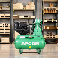 Compresseur d'air APCOM à essence, essence, pétrole, 100L, 200L, 300L, 5,5 ch, 15 ch, 7,5 kW, Compresseur d'air