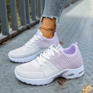 Chaussures de sport de style nouveau - chaussures légères pour femmes pour la course à pied décontractée, semelle en caoutchouc tendance avec absorption des chocs. - Product Image 4