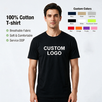 T-shirts unisexes à manches courtes et col rond en coton doux 180 GSM 100% avec impression de logo personnalisée pour événements, clubs, équipes, usine OEM/ODM