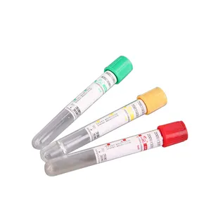 Globalroll medical pp disposable 2.5ml 13*55ml pink top test edta k2 K3 non vacuum blood collection tube