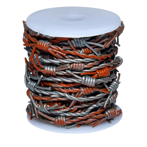 Cowhide Dual Color 100% Pure Leather Barbed Wire <b>Fencing</b> Cord Customized Size Jewelry Making Kit for DIY Charm Reliance Leather - Product Image 1