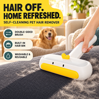 Brosse anti-poils pour animaux de compagnie en forme de canard, réutilisable, pour nettoyer les poils de chien et de chat, rouleau pour canapé, vêtements, tapis, meubles