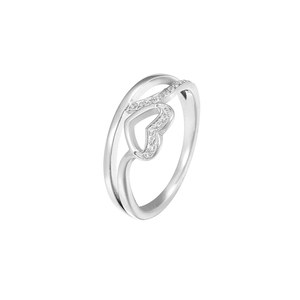 Bague tendance coréenne 2025, design minimaliste en forme de cœur, <span class=keywords><strong>petite</strong></span> bague d'amour, bijoux chics et tendance pour femmes - Product Image 5