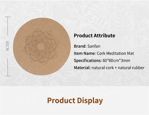 <span class=keywords><strong>Tappetino</strong></span> Yoga Rotondo in Sughero Naturale e Gomma Stampato Personalizzato per <span class=keywords><strong>Meditazione</strong></span> - Product Image 6