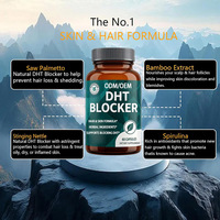 Compléments Nutritionnels Quotidiens : Formule OEM Personnalisée sous Marque Privée pour la Force des Cheveux et la Santé de la Peau, Bloqueur de DHT, 60 Capsules