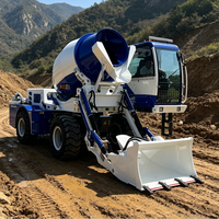 Camion malaxeur à béton autochargeur mobile de 1,8 à 2,6 m³, machine à béton hydraulique diesel pour la construction de routes et de ponts