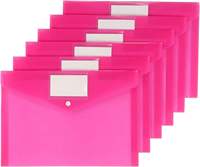 Porte-lettre transparent en plastique PP étanche et réutilisable pour dossiers de documents A4