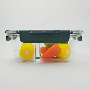 reutilizable contenedores de vidrio <span class=keywords><strong>para</strong></span> alimentos Bento <span class=keywords><strong>almuerzo</strong></span>, caja libre de BPA de almacenamiento de alimentos con tapas - Product Image 6