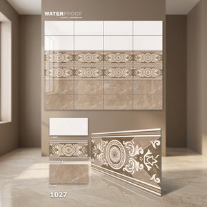 Douche moderne 30x60 cm Salle de bain 300x600mm Céramique décorative intérieure Carrelage de sol et de mur Entreprise directe Fournisseur de salle d'exposition - Product Image 2