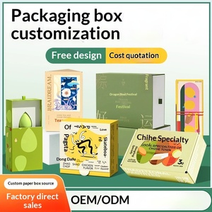 Custom Printed <b>Gift</b> <b>Boxes</b>: <b>White</b> Cardboard & Kraft Paper Folding Tuck Top Double Open Packaging - Product Image 2