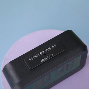 Màn hình LCD lớn báo động kỹ thuật số công nghệ cảm biến ánh sáng yếu mềm ánh sáng ban đêm dễ dàng để thiết lập và xem đồng hồ báo thức kỹ thuật số để nghiên cứu - Product Image 5