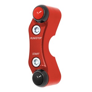 Interruttore Manubrio Destro per MV Agusta 312RR (Fori Allineati) (Rosso) - Product Image 4