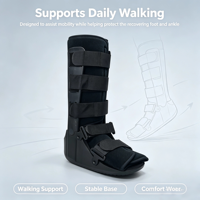 Botte orthopédique de récupération post-fracture en TPR antidérapante avec doublure amovible en polaire et fermeture Velcro, modèle Walker Ergonomic, qualité médicale supérieure, vente en gros