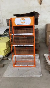 5 Đặt Dây Kim Loại Giỏ Kẹo Khoai Tây Con Chip Giá Đồ Ăn Nhẹ Hiển Thị Đứng Cho Thị Trường - Product Image 5