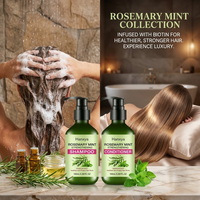 Shampoo lissant SUMAX 150 ml à la menthe et au romarin avec prévention de la chute des cheveux et nettoyage en profondeur pour adultes
