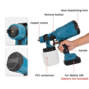 Akülü elektrikli püskürtücü 1000ml büyük kapasiteli şarj edilebilir püskürtme makinesi yüksek atomizasyon Airbrush
