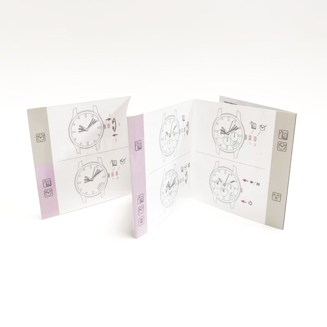 High Quality Wholesale Custom Printed Folded Paper Instruction Leaflet Brochure for Product User Guide Manual