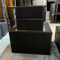 HDL 30-A Altavoces de Línea Activos de Alta Potencia con Doble Woofer de 10 Pulgadas, Sistema de Sonido HDL 30A, Audio Profesional para Escenarios