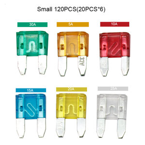 120 Pcs xe Lưỡi Cầu Chì Kit tiêu chuẩn mini cấu hình thấp Mini Xe thuyền SUV thay thế cầu chì tự động liên kết - Product Image 3