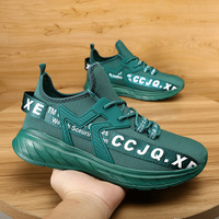 Mode chaussures de course hommes flamme imprimé baskets tricot athlétique sport lame amorti Jogging formateurs léger