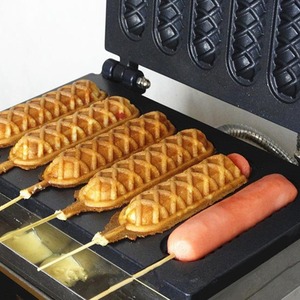 Machine à snacks croustillants électrique professionnelle en acier inoxydable à six compartiments, gril à maïs en épi et saucisses à cinq compartiments - Product Image 2