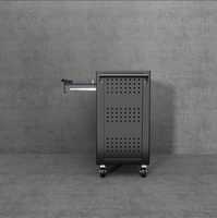 Chariot de rangement mobile pour outils de garage, 5 tiroirs, armoire à outils roulante de qualité professionnelle avec roulettes robustes et poignée latérale