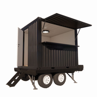 Chengyu Mini Mobile Tiny Steel Trailer Coffee Shop Container House Prefabricated Flat Pack Warehouse Outdoor Sandwich Panel