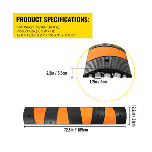 रबर बम्प रिड्यूसर स्पीड ब्रेकर स्पीड ब्रेकर स्पीड रिड्यूसर कुशन शॉक बेल्ट - Product Image 4