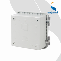 Boîtier électrique SAIPWELL IP66 transparent PC charnière étanche panneau de commande électrique boîte SP-CAT-151509 150x150x90mm