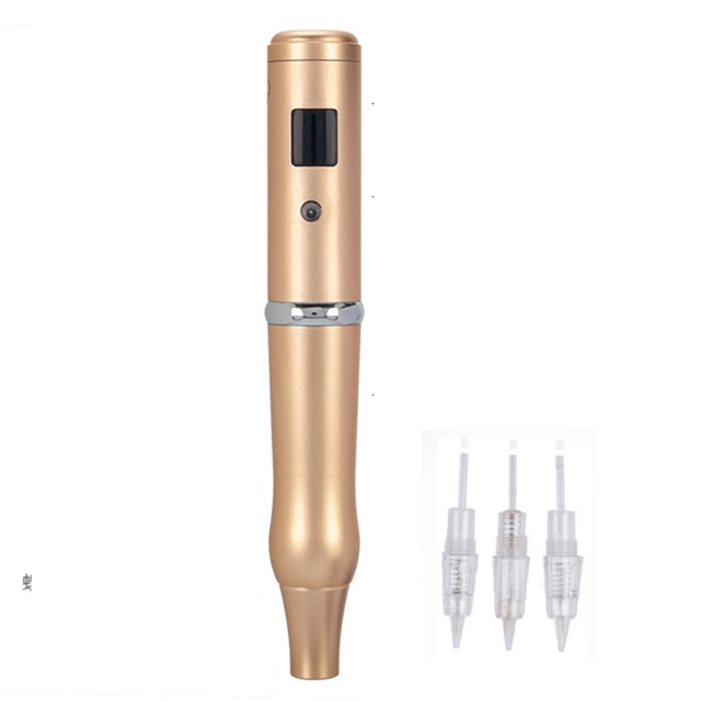 Wireless Rechargeable Electric Tattoo Pen Machine for Permanent Makeup Eyebrow Lip Micropigmentation Equipment Supplied