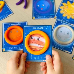 New Design Planets Solar System Theme Safety <b>Clay</b> Tool <b>Set</b> Boys Girls Toddlers Color Dough <b>Sets</b> for Kids Ages 5-7 - Product Image 3