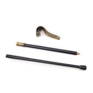 Canne en métal avec tête de serpent égyptien, 93 cm, en alliage, double section, pour gentleman, décoration de fête et de festival - Product Image 5