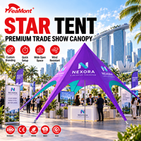 Tente publicitaire imperméable FEAMONT OEM ODM Star Canopy pour la promotion de produits, la distribution, le marketing d'événements, impression personnalisée